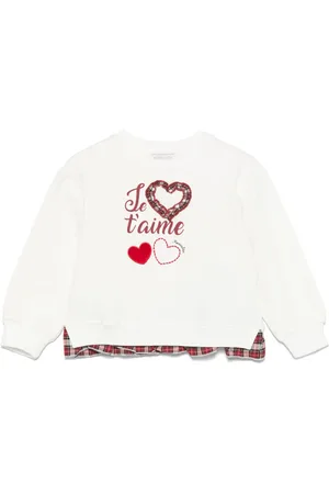 MONNALISA Sweatshirt med hjertemærke