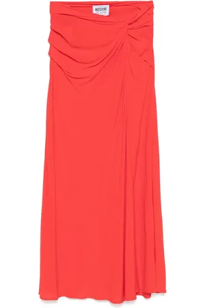 Moschino Kort midi nederdel med knudedetalje