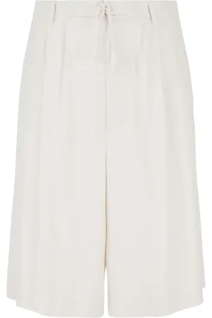 GCDS Plisseret Bermuda-shorts med broderet logo