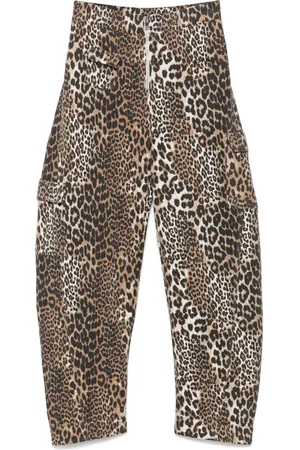 Ganni Bukser med leopardtryk