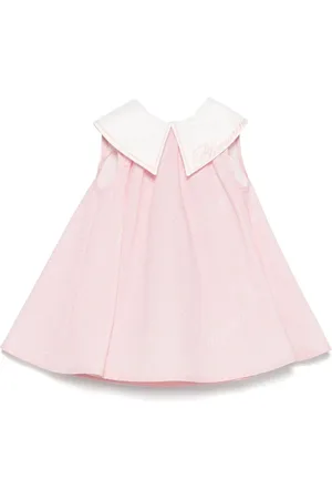 MISS BLUMARINE Stribet skjortekjole
