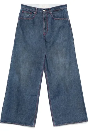 ERL Jeans med kontrastsyninger