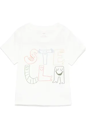 Stella McCartney T-shirt med illustration-tryk