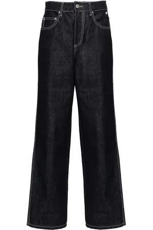 GCDS Jeans med brede ben og mellemhøj talje