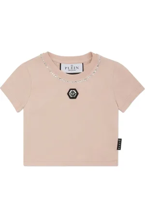 Philipp Plein T-shirt med logoapplikation