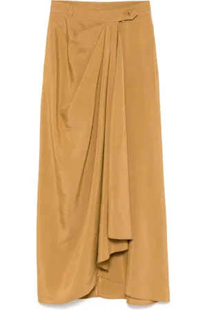 Alberta Ferretti Lang nederdel med draperinger