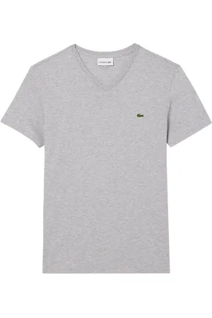 Lacoste Grey T-shirt i bomuldsjersey