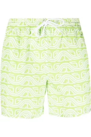 GCDS Badeshorts med abstrakt tryk