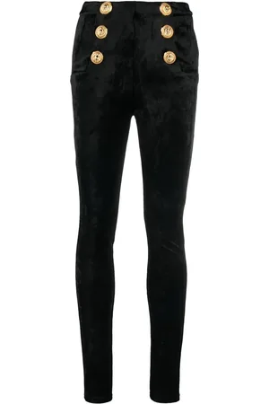 Balmain Velourbukser med smalle ben