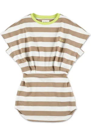 DOUUOD KIDS Stribet T-shirt-kjole