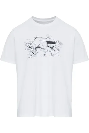 Maison Margiela T-shirt med illustration-tryk
