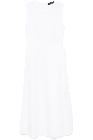 Kaos Poplin-kjole med lang pasform