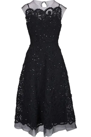 Carolina Herrera Kjole med blonde-paneler