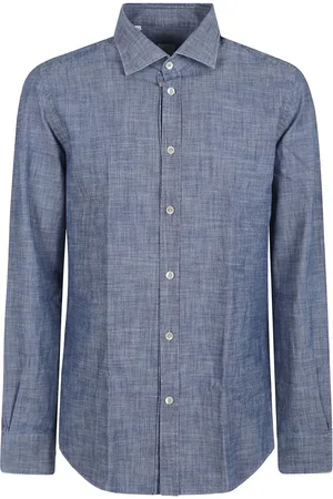 ELEVENTY Chambray-skjorte med knapper