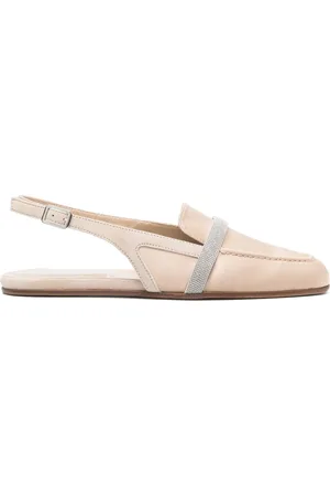 PESERICO SIGN Slingback-mules i satin