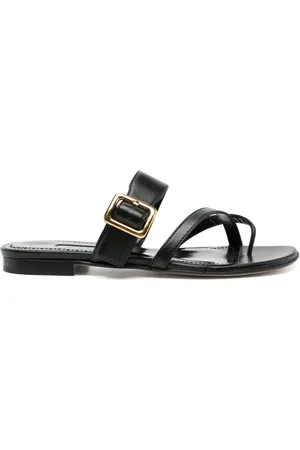 Manolo Blahnik Flade lædersandaler