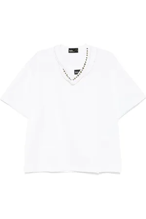 Kolor T-shirt med kontrastkrave