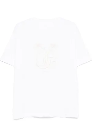 Givenchy T-shirt i bomuld med HG-broderi