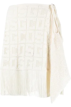 GCDS Kort nederdel med hæklet monogram