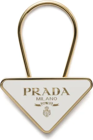 Prada Nøglering med trekantet logo