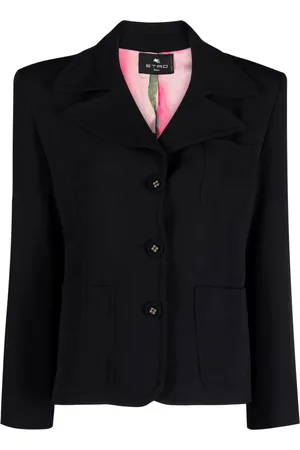 Etro Enkeltradet blazer med påsyede lommer