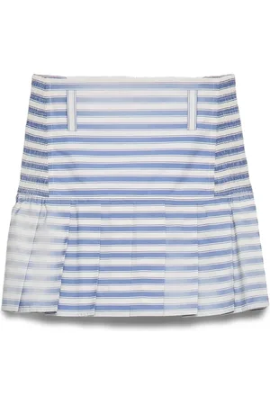 Prada Kort poplin-nederdel med striber