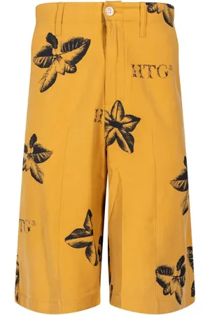 HONOR THE GIFT Blomstrede Tobacco Bermuda-shorts