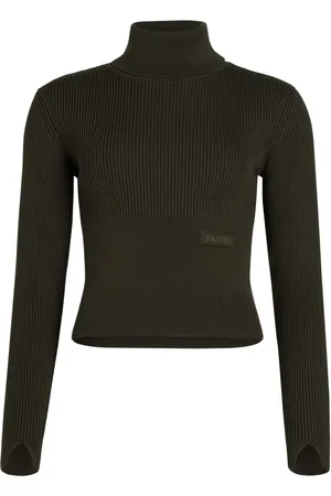 Patou Ribbet sweater med rullekrave