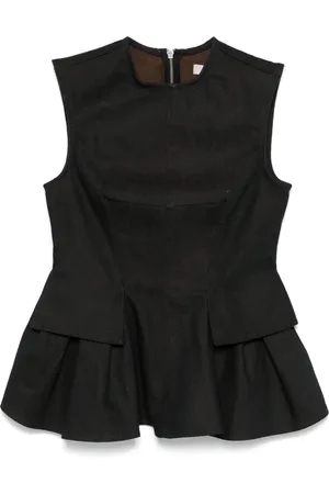 REMAIN Denimtop med peplum