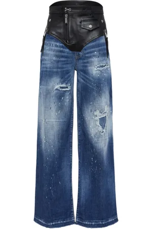 Dsquared2 Jeans med brede ben og paneler