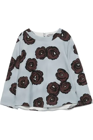 Luisa Cerano Flynn bluse med blomstertryk