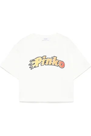 Pinko T-shirt med logotryk