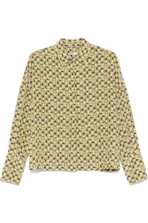 ODEEH Bluse med grafisk tryk