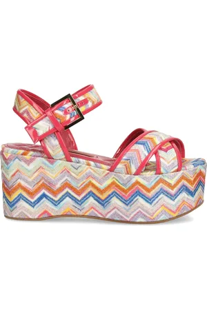 Missoni Sandaler med plateausål og zigzagmønster