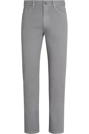 Ermenegildo Zegna Jeans med logomærke og mellemhøj talje
