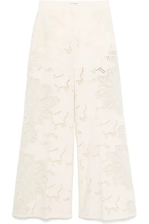 Elie saab Broderet palazzo-bukser