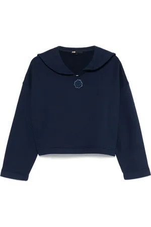 Maje Sweatshirt med blomstret broche