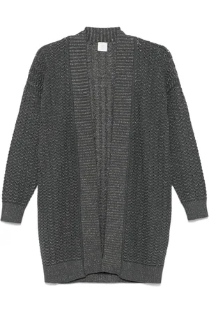 ELEVENTY Cardigan med metallisk trådning