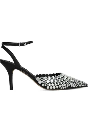 Werner Krystaludsmykket 90 mm slingback-pumps
