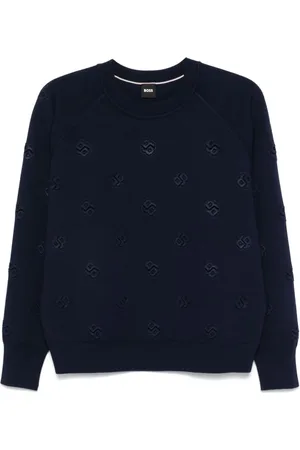 HUGO BOSS Sweater med præget logo