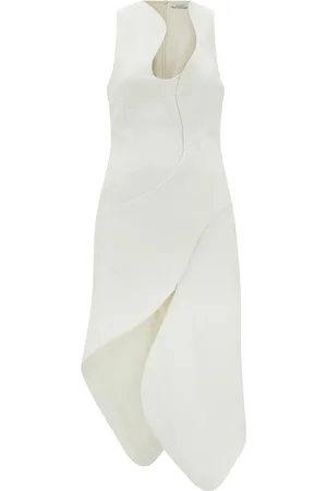 Salvatore Ferragamo Mellemlang asymmetrisk kjole