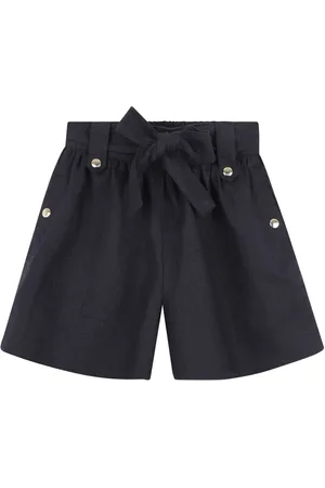 Chloé Shorts i hør med sløjfe