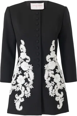 Carolina Herrera Broderet jakke uden krave