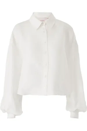 Carolina Herrera Cropped skjorte i silke