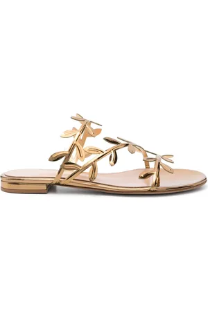 Gianvito Rossi Flade Flavia sandaler i læder