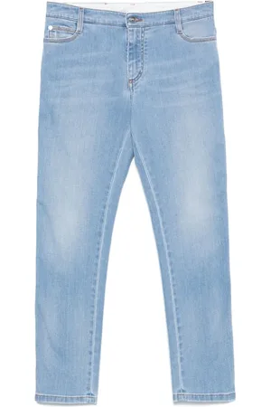 ERMANNO SCERVINO Smalle jeans med logomærke