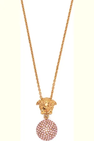 VERSACE Ring med krystaludsmykning og Medusa-motiv