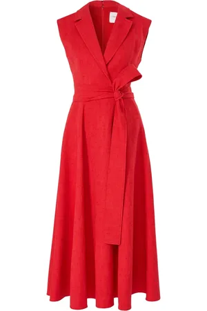 Carolina Herrera ærmeløs trench-kjole med bælte