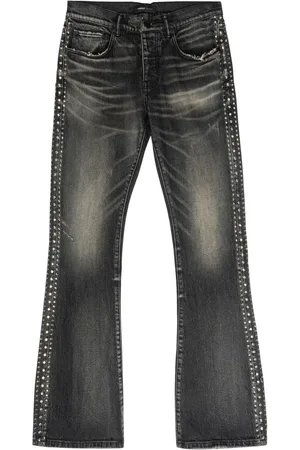 Purple Brand Bootcut-jeans med rhinstenudsmykning