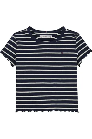 Tommy Hilfiger Stribet T-shirt med smal pasform